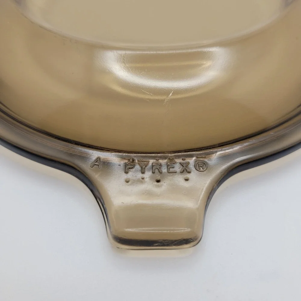 Pyrex Amber Brown Glass‎ Lid 681-C-37 for mini Vision 600ml Casserole Dish 5.75